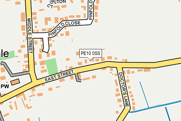 PE10 0SS map - OS OpenMap – Local (Ordnance Survey)