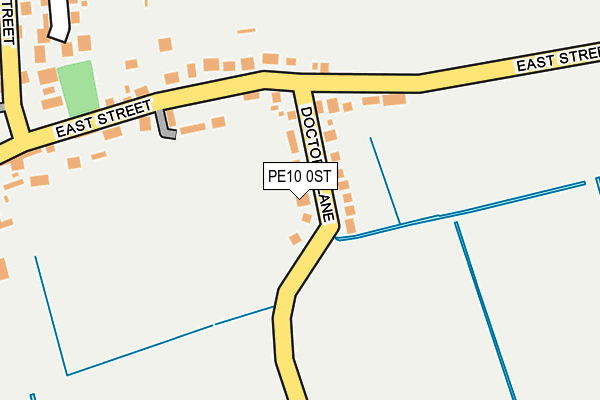 PE10 0ST map - OS OpenMap – Local (Ordnance Survey)