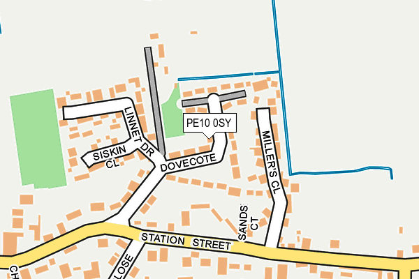 PE10 0SY map - OS OpenMap – Local (Ordnance Survey)