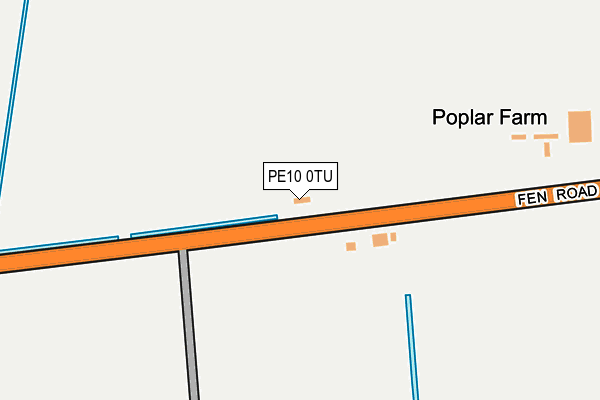 PE10 0TU map - OS OpenMap – Local (Ordnance Survey)