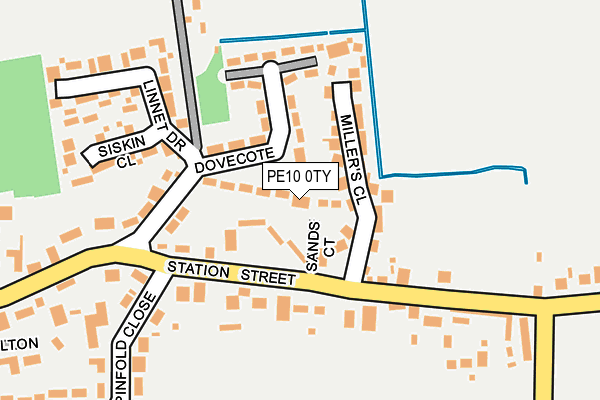 PE10 0TY map - OS OpenMap – Local (Ordnance Survey)