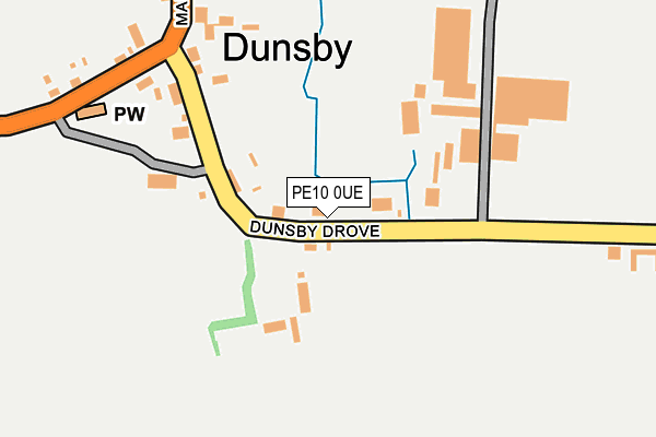 PE10 0UE map - OS OpenMap – Local (Ordnance Survey)