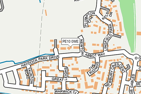 PE10 0WE map - OS OpenMap – Local (Ordnance Survey)