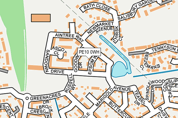 PE10 0WH map - OS OpenMap – Local (Ordnance Survey)