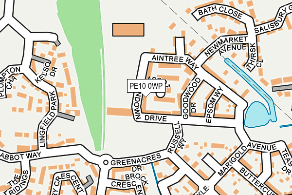 PE10 0WP map - OS OpenMap – Local (Ordnance Survey)