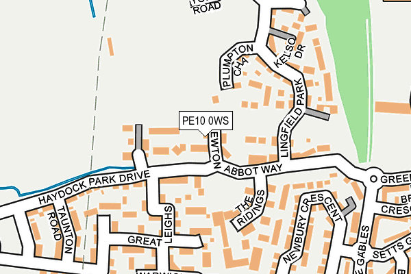 PE10 0WS map - OS OpenMap – Local (Ordnance Survey)