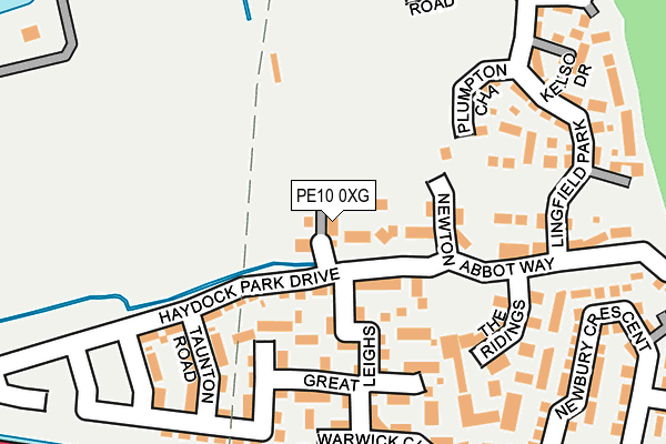 PE10 0XG map - OS OpenMap – Local (Ordnance Survey)