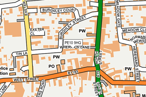 PE10 9HQ map - OS OpenMap – Local (Ordnance Survey)