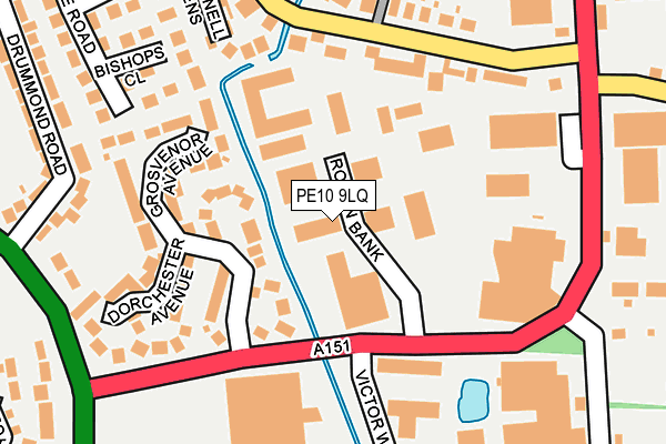 PE10 9LQ map - OS OpenMap – Local (Ordnance Survey)