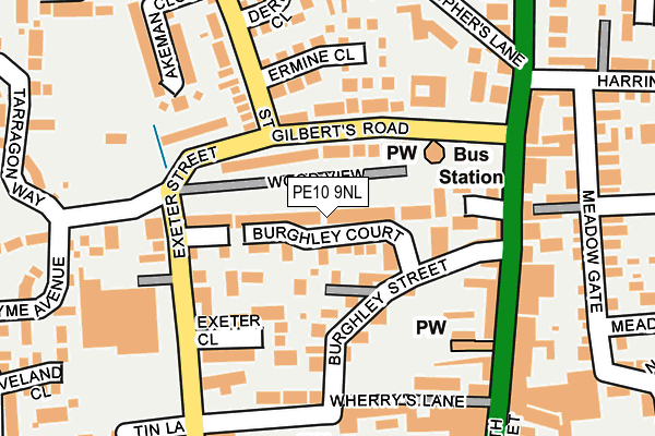 PE10 9NL map - OS OpenMap – Local (Ordnance Survey)