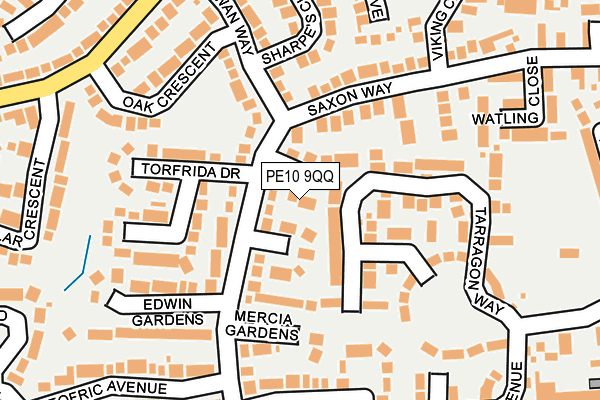 PE10 9QQ map - OS OpenMap – Local (Ordnance Survey)