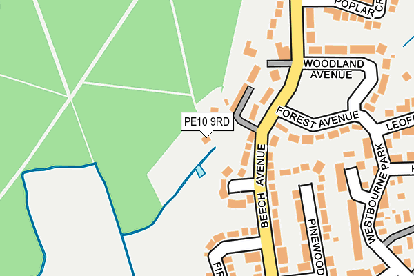 PE10 9RD map - OS OpenMap – Local (Ordnance Survey)