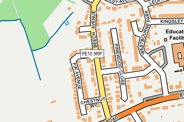 PE10 9RP map - OS OpenMap – Local (Ordnance Survey)