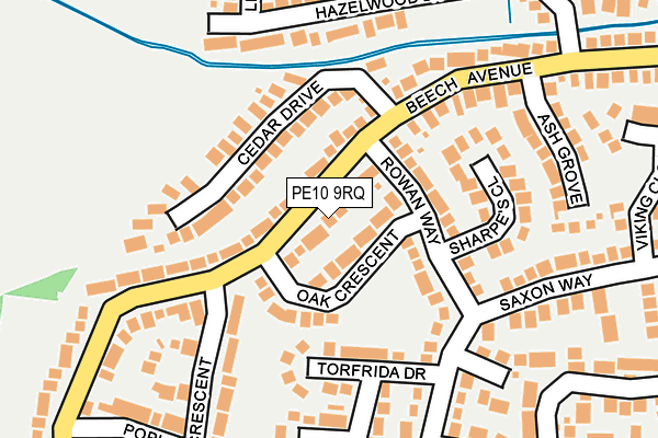 PE10 9RQ map - OS OpenMap – Local (Ordnance Survey)