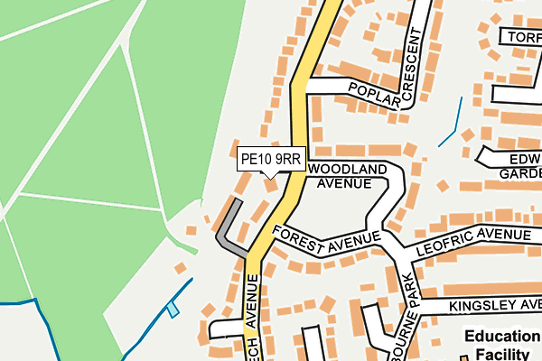PE10 9RR map - OS OpenMap – Local (Ordnance Survey)