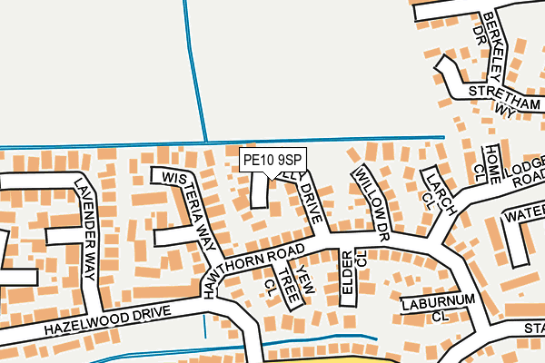 PE10 9SP map - OS OpenMap – Local (Ordnance Survey)