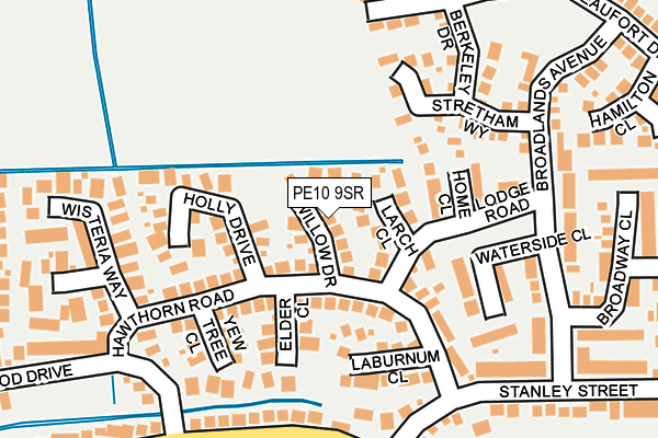 PE10 9SR map - OS OpenMap – Local (Ordnance Survey)
