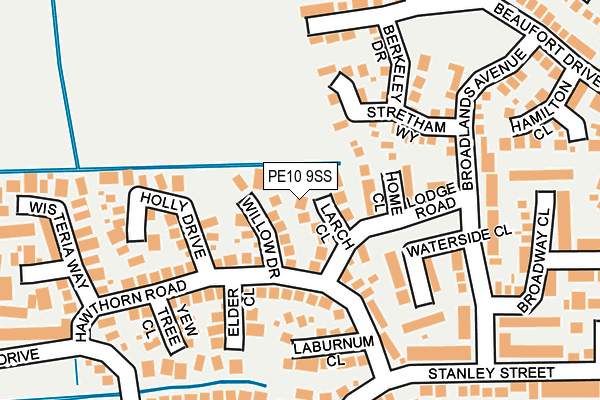 PE10 9SS map - OS OpenMap – Local (Ordnance Survey)