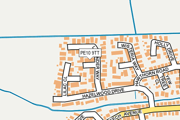 PE10 9TT map - OS OpenMap – Local (Ordnance Survey)