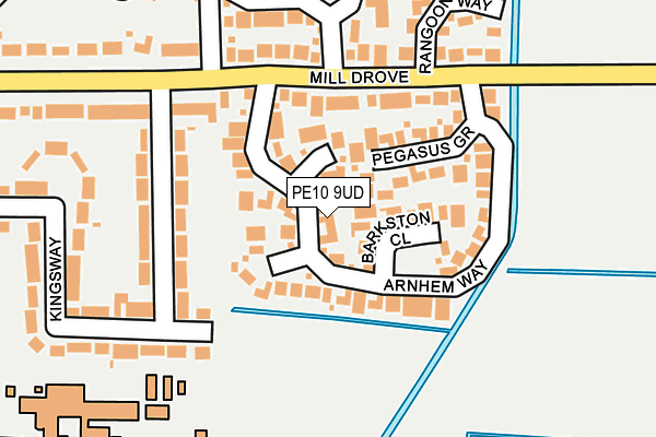 PE10 9UD map - OS OpenMap – Local (Ordnance Survey)
