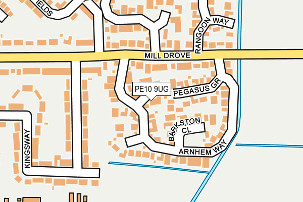 PE10 9UG map - OS OpenMap – Local (Ordnance Survey)