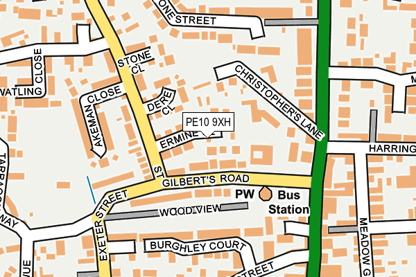 PE10 9XH map - OS OpenMap – Local (Ordnance Survey)