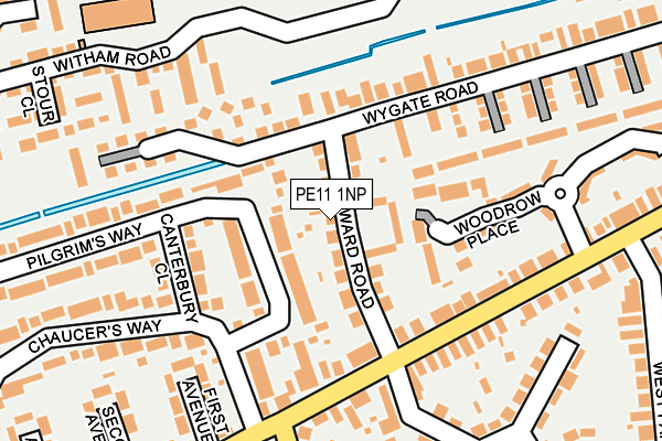 PE11 1NP map - OS OpenMap – Local (Ordnance Survey)
