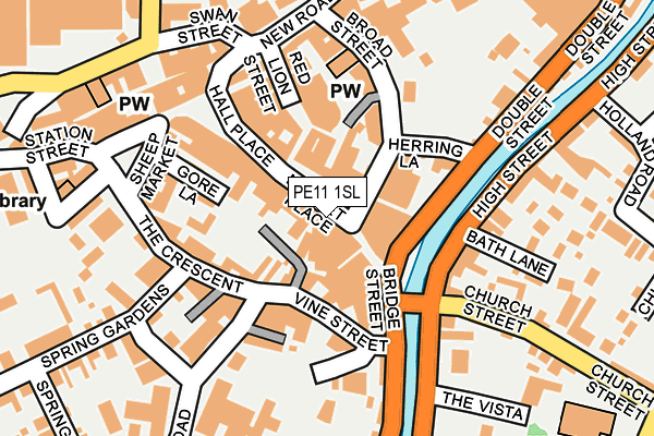 PE11 1SL map - OS OpenMap – Local (Ordnance Survey)