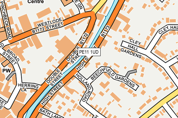 PE11 1UD map - OS OpenMap – Local (Ordnance Survey)