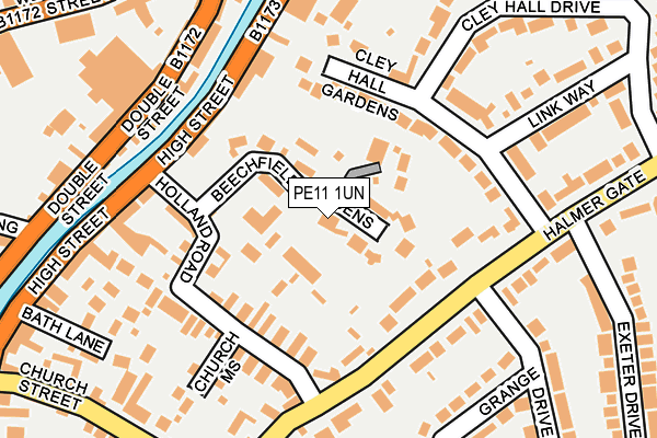 PE11 1UN map - OS OpenMap – Local (Ordnance Survey)