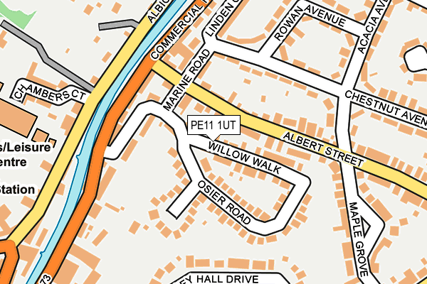 PE11 1UT map - OS OpenMap – Local (Ordnance Survey)