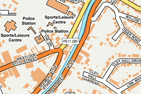 PE11 2BF map - OS OpenMap – Local (Ordnance Survey)