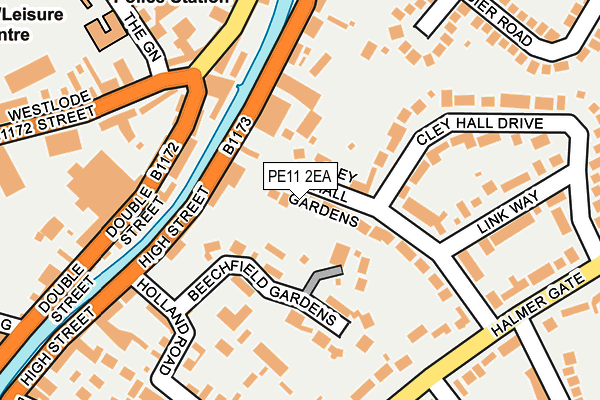 PE11 2EA map - OS OpenMap – Local (Ordnance Survey)