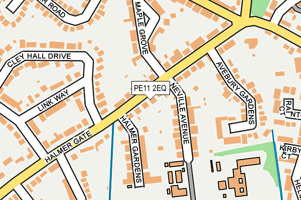 PE11 2EQ map - OS OpenMap – Local (Ordnance Survey)