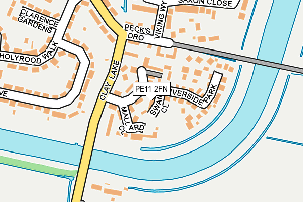 PE11 2FN map - OS OpenMap – Local (Ordnance Survey)