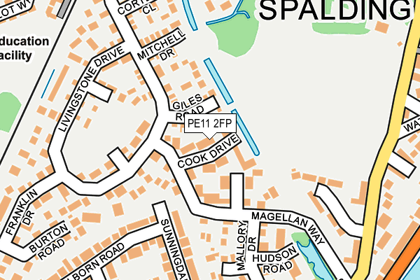 PE11 2FP map - OS OpenMap – Local (Ordnance Survey)