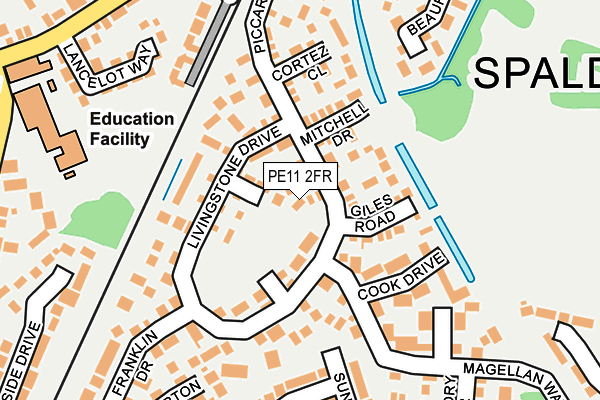 PE11 2FR map - OS OpenMap – Local (Ordnance Survey)
