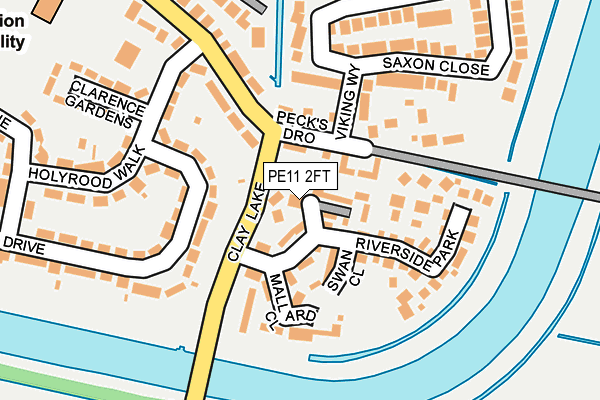 PE11 2FT map - OS OpenMap – Local (Ordnance Survey)