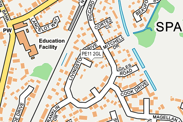 PE11 2GL map - OS OpenMap – Local (Ordnance Survey)