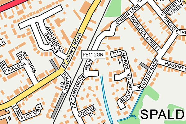 PE11 2GR map - OS OpenMap – Local (Ordnance Survey)