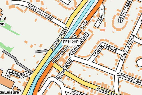 PE11 2HD map - OS OpenMap – Local (Ordnance Survey)