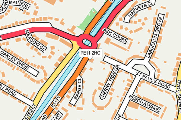 PE11 2HG map - OS OpenMap – Local (Ordnance Survey)