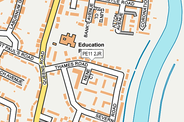PE11 2JR map - OS OpenMap – Local (Ordnance Survey)