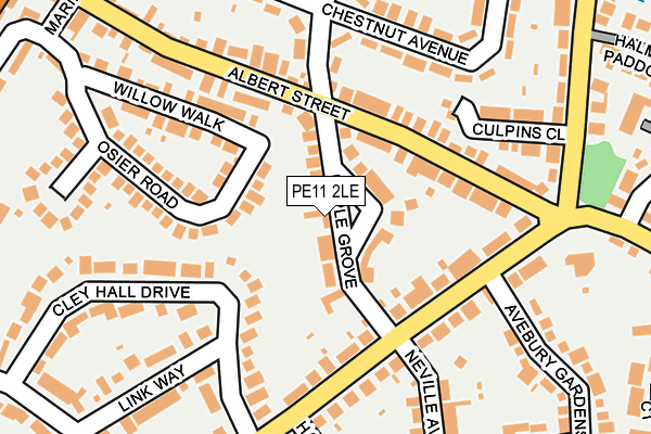 PE11 2LE map - OS OpenMap – Local (Ordnance Survey)