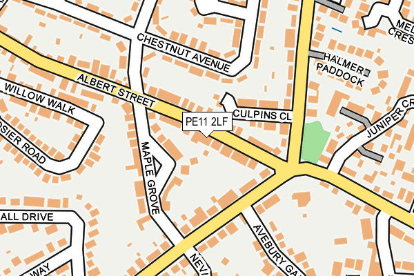 PE11 2LF map - OS OpenMap – Local (Ordnance Survey)