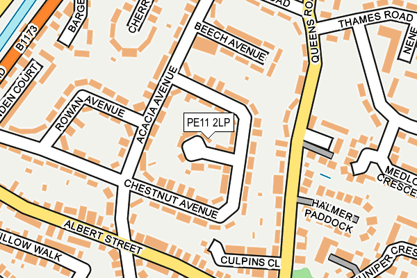 PE11 2LP map - OS OpenMap – Local (Ordnance Survey)