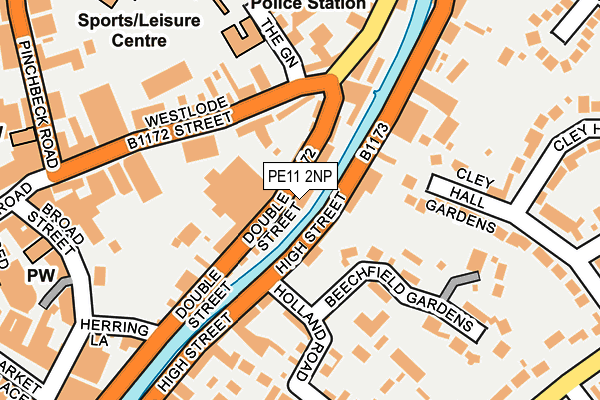 PE11 2NP map - OS OpenMap – Local (Ordnance Survey)