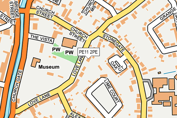 PE11 2PE map - OS OpenMap – Local (Ordnance Survey)