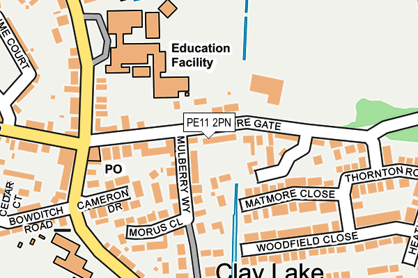 PE11 2PN map - OS OpenMap – Local (Ordnance Survey)