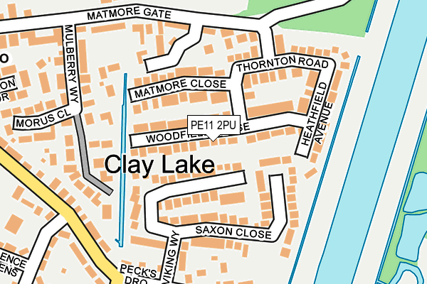 PE11 2PU map - OS OpenMap – Local (Ordnance Survey)